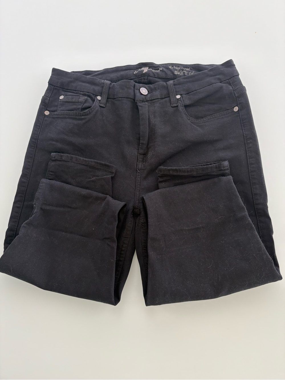 7 For All Mankind Black Skinny Women’s Jeans